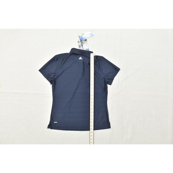 NEW Adidas ClimaCool Women's Blue Striped Golf Polo Shirt Regular Size S - Picture 4 of 8